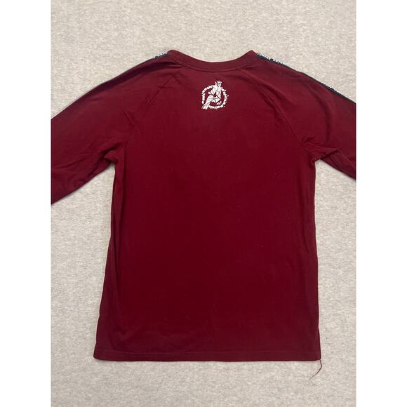 Marvel Comics Avengers Endgame T-Shirt Boy XXL Iron Man Thor Hulk Graphic Red - Picture 2 of 9